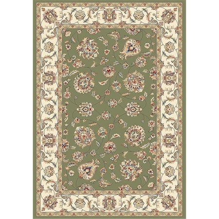 Dynamic Rugs Ancient Garden 2 ft. 2 in. x 11 in. 57365-4464 Rug - Green/Ivory AN212573654464